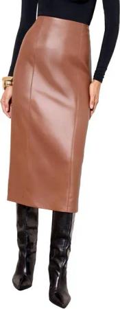 Friends Like These Lederrock Friends Like These Bleistiftrock aus Kunstleder (1-tlg)