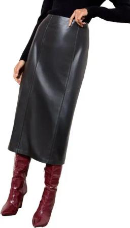 Friends Like These Lederrock Friends Like These Bleistiftrock aus Kunstleder (1-tlg)