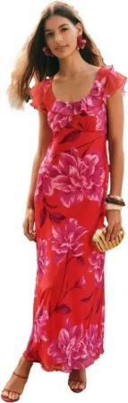 Friends Like These Maxikleid Friends Like These Chiffon-Maxikleid, Petite (1-tlg)