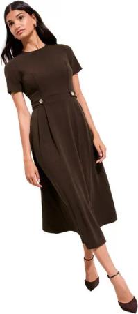 Friends Like These Midikleid Friends Like These Kurzärmeliges Midikleid, Petite (1-tlg)