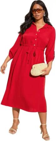 Friends Like These Midikleid Friends Like These Midi-Hemdkleid, Curve (1-tlg)