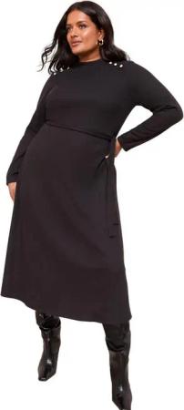 Friends Like These Midikleid Friends Like These Minikleid mit Gürtel, Curve (1-tlg)