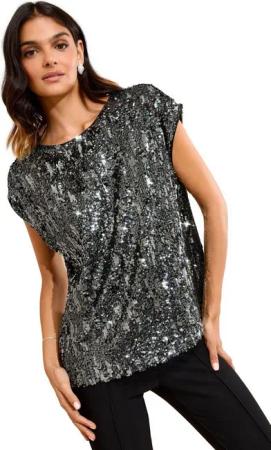 Friends Like These Paillettenshirt Friends Like These Paillettenbluse, Regular (1-tlg)