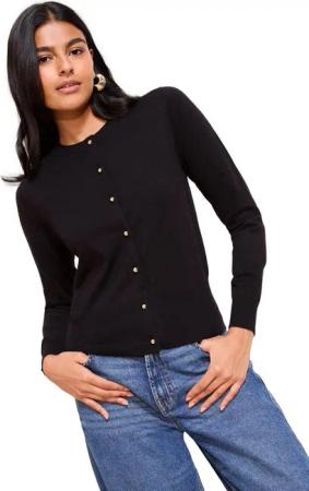 Friends Like These Strickjacke Friends Like These Strickjacke mit Kuppelknöpfen (1-tlg)