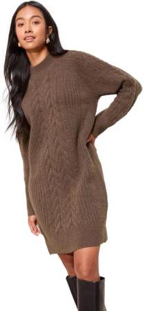 Friends Like These Strickkleid Friends Like These Minikleid mit Honigwaben-Detail (1-tlg)