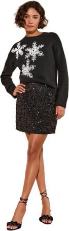 Friends Like These Strickpullover Friends Like These Schneeflocken-Pullover (1-tlg)