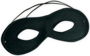 Fries Verkleidungsmaske Domino Zorro Maske Schwarz mit Gummiband Karneval Halloween Cosplay