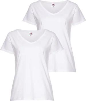 Fruit of the Loom V-Shirt Lady-Fit Valueweight V-Neck (Packung, 2-tlg., 2er-Pack)