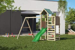 FUNGOO Spielturm Klettergerüst Chester mit Schaukel & Rutsche