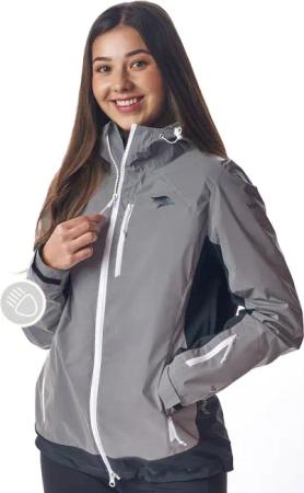 Funktionsjacke Damen wasserabweisend & reflektierend mit Doppel Reißverschluss