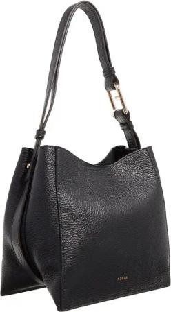 Furla Beuteltaschen - Furla Nuvola Mini Bucket Bag 20 - Gr. unisize - in Schwarz - für Damen