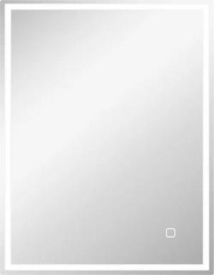 furnicato Badspiegel LED mit Beleuchtung 90x70 cm Silber (1-St)