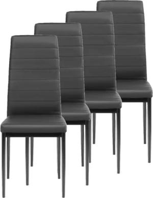 Furnify Esszimmerstuhl Küchenstuhl HYGGE Komfortabler Kunstlederstuhl für Küche & Esszimmer (4 St), mit Rückenlehne