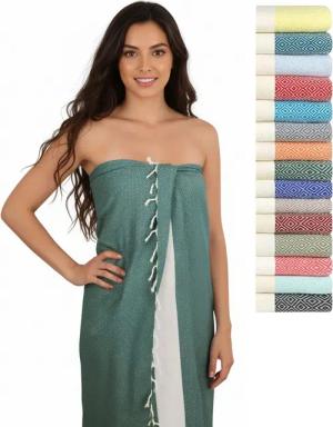 furora HOLIDAY Saunatuch Saunahandtuch Saunatuch Damen + Herren, Hamamtuch groß 100x200 XXL