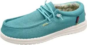 Fusion  Damenschuhe Schnuerschuhe Emma washed canvas turquoise