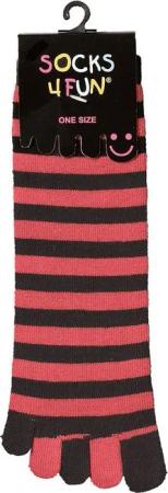 FussFreunde Zehensocken 2 Paar Zehen-Socken, Fünf Finger Zehensocken mit Antiloch-Garantie