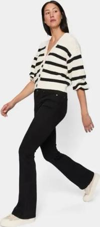 FUTURE:PEOPLE. 01:02 BOOTCUT - MID WAIST- Damen Jeans aus Bio-Baumwoll-Stretch - Fabric made in Italy (30102 0 1000)