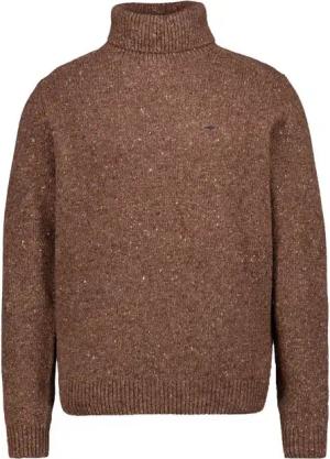 Fynch-Hatton Herren Rollkragenpullover braun unifarben