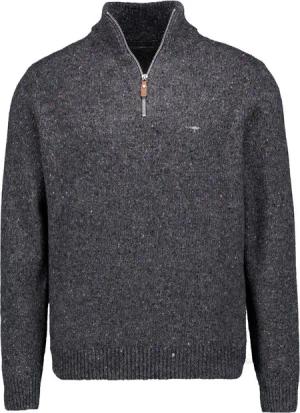 Fynch-Hatton Herren Troyer grau unifarben