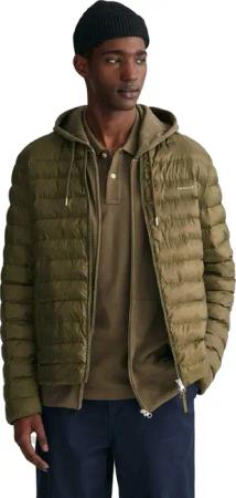 Gant - Bomberjacke für Herren, Wattiert, Leicht (Grün)