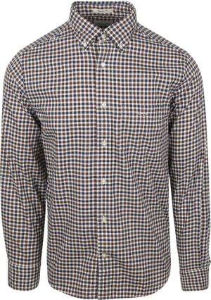 Gant Casual Hemd Twill Blau Braun - Größe XL