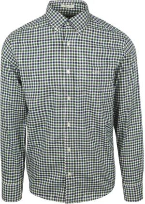 Gant Casual Hemd Twill Blau Grün - Größe XL