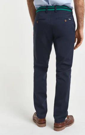 Gant Chinohose "SLIM TWILL CHINOS" mit gefütterten Seitentaschen