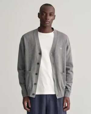 Gant - "Classic" Sweatshirt V-Ausschnitt für Herren (Grau)
