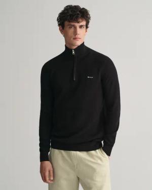 Gant "COTTON PIQUE HALF ZIP" mit Piqué-Struktur
