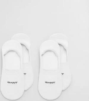 Gant Füßlinge INVISIBLE SOCKS 2-PACK mit Silikonbesatz am Fersenbereich