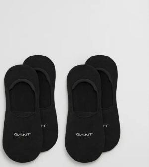 Gant Füßlinge INVISIBLE SOCKS 2-PACK mit Silikonbesatz am Fersenbereich