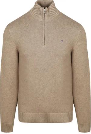 Gant Half Zip Pullover Beige  - Größe XL