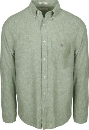 Gant Hemd Cotton Linen Grün - Größe L