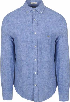 Gant Hemd Leinen Blau  - Größe XXL