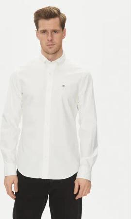 Gant Hemd Slim Oxford Stretch 3230115 Weiß Slim Fit