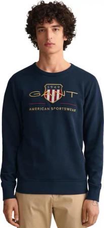 Gant | Herren Archiv Schild Rundhalsausschnitt Sweatshirt