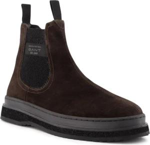 Gant Herren Chelsea Boots braun Velours