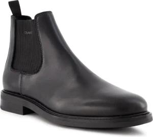 Gant Herren Chelsea Boots schwarz Glattleder