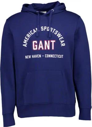 Gant Herren Hoodie blau unifarben