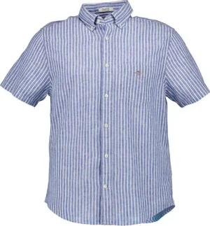 Gant Herren Kurzarmhemd blau gestreift