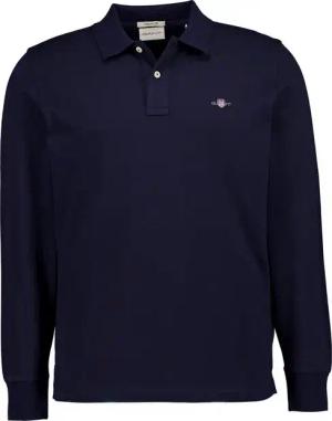 Gant Herren Polo-Shirt blau Baumwoll-Piqué