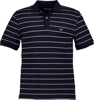 Gant Herren Polo-Shirt blau gestreift
