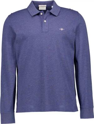 Gant Herren Polo-Shirt blau meliert