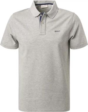 Gant Herren Polo-Shirt grau meliert