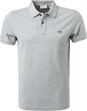 Gant Herren Polo-Shirt grau Slim Fit