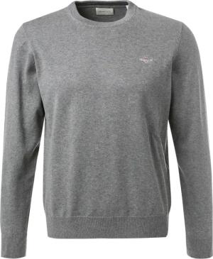 Gant Herren Pullover grau unifarben