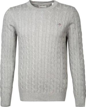 Gant Herren Pullover grau unifarben