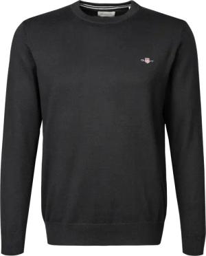Gant Herren Pullover schwarz unifarben
