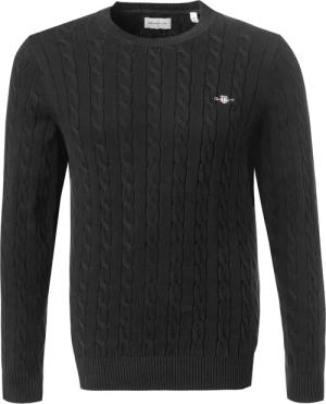 Gant Herren Pullover schwarz unifarben