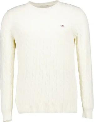 Gant Herren Pullover weiß unifarben